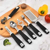 Multi-Function Kitchen Gadget Set – Grater, Pizza Cutter, Bottle Opener & More