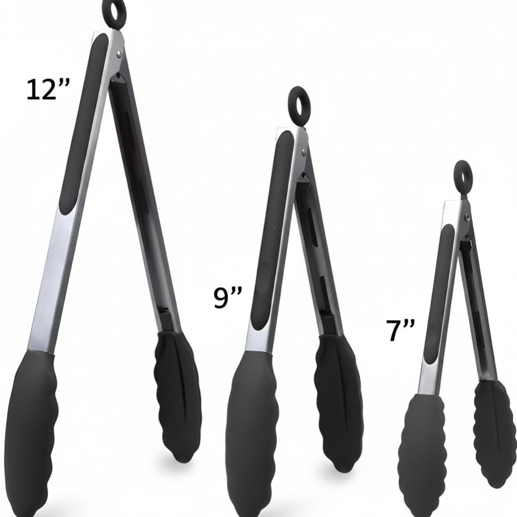 Silicone Food Tongs – Heat-Resistant Kitchen Clips