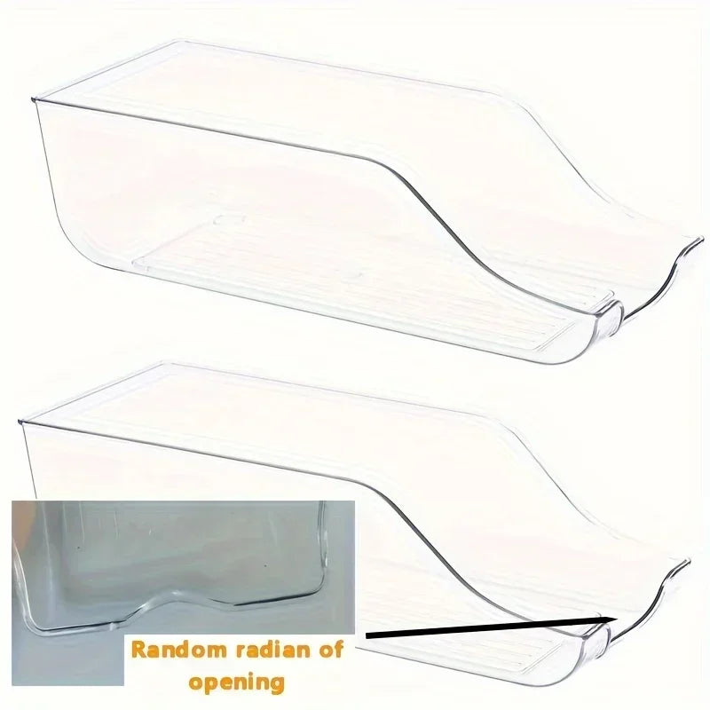 Refrigerator Organizer Bin – Auto Rolling Can Dispenser for Fridge & Pantry