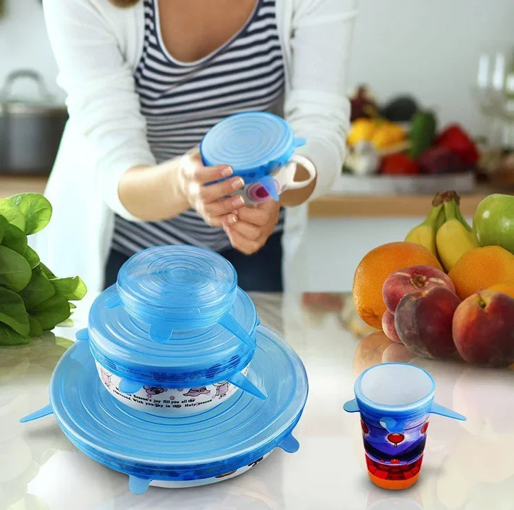Silicone Stretch Lids – Reusable Universal Food Covers