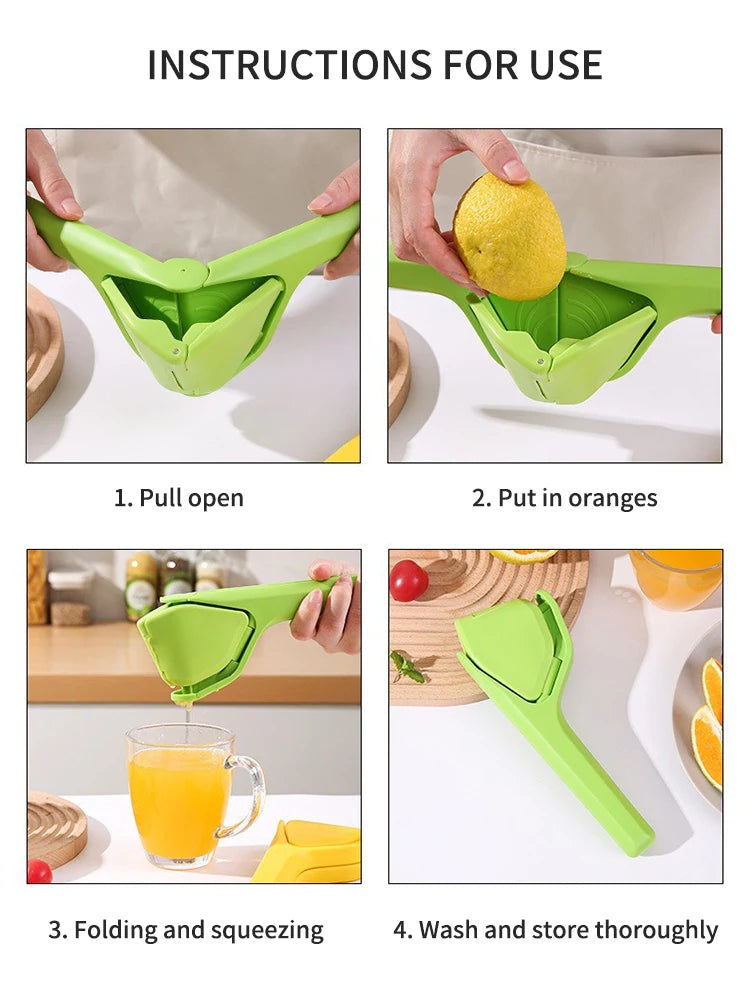 Lemon & Lime Squeezer with Built-In Strainer
