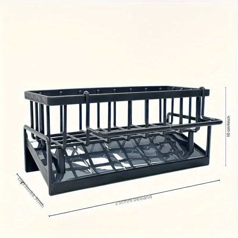 No-Drill Kitchen Sink Organizer & Sponge Caddy