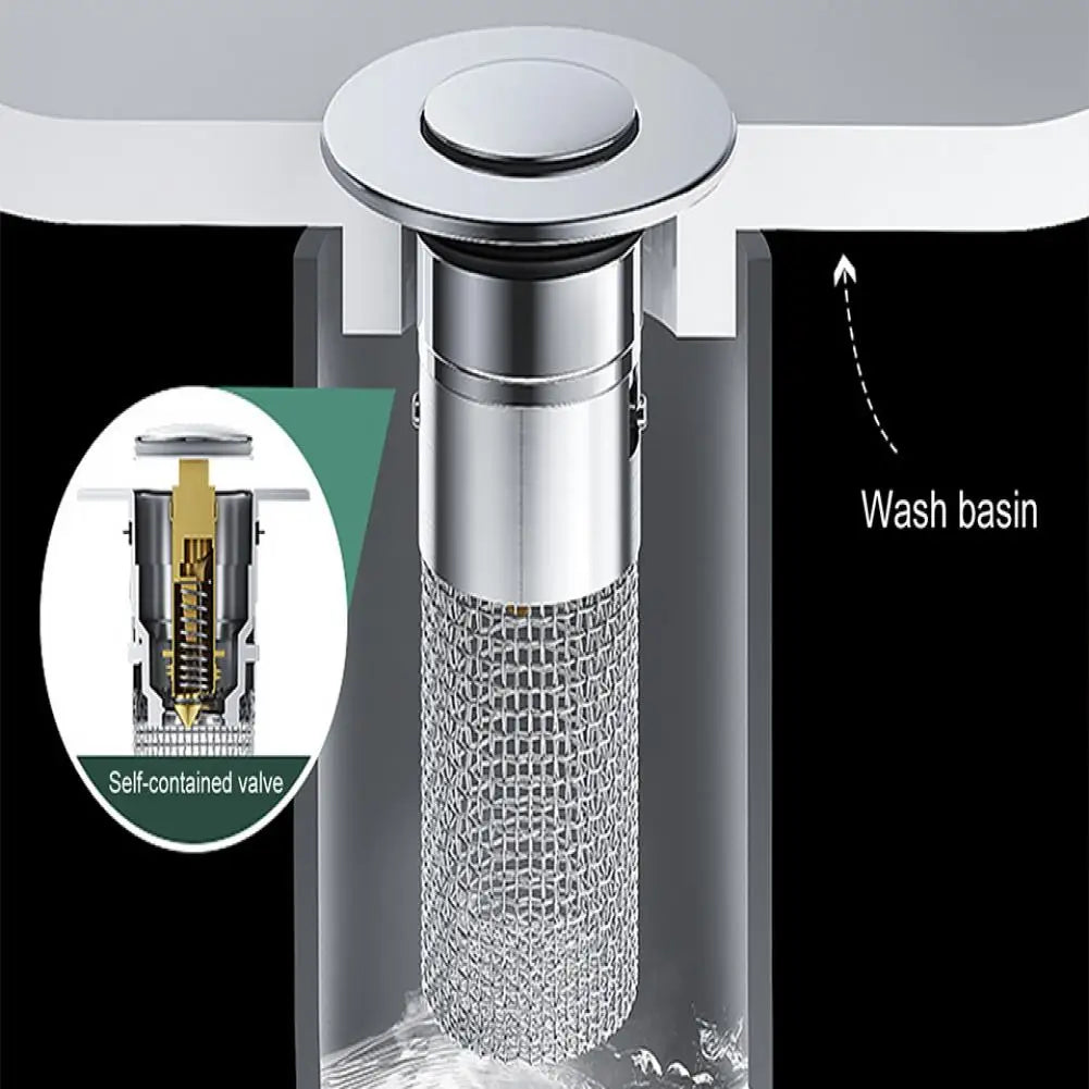 Rustless Stainless Steel Universal No-Clog Drain Stopper