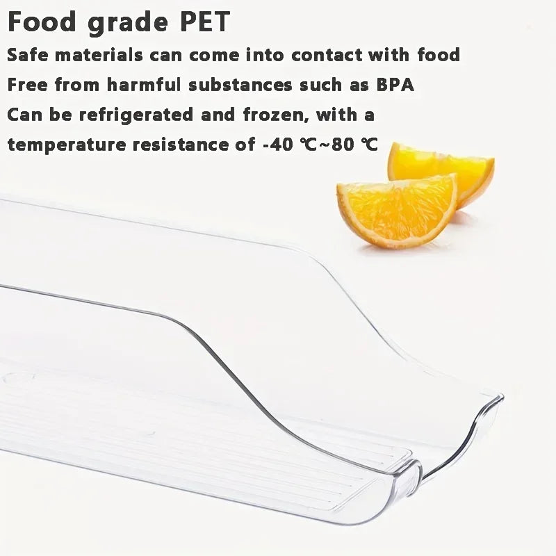 Refrigerator Organizer Bin – Auto Rolling Can Dispenser for Fridge & Pantry