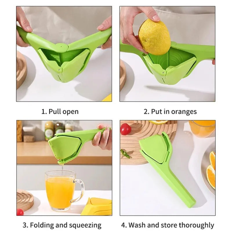 Lemon & Lime Squeezer with Built-In Strainer