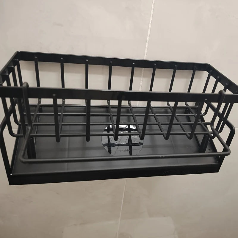 No-Drill Kitchen Sink Organizer & Sponge Caddy