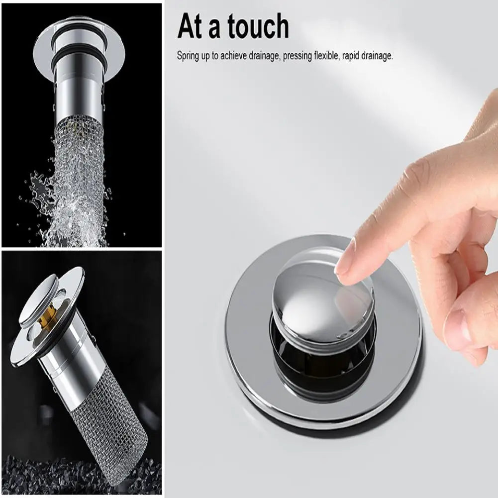 Rustless Stainless Steel Universal No-Clog Drain Stopper