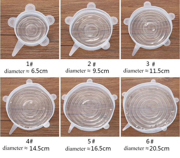Silicone Stretch Lids – Reusable Universal Food Covers