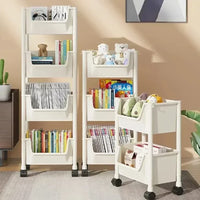 FlexiCart™ 2–5 Tier Rolling Storage Organizer – Slim Space-Saving Cart with Lockable Wheels