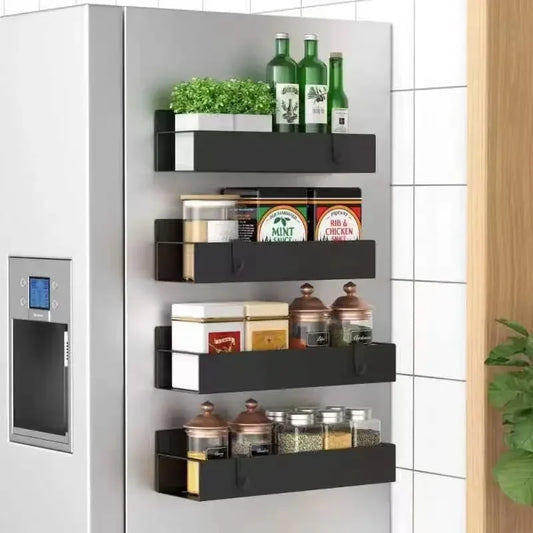 Magnetic Fridge Shelf Organizer — Space-Saving Kitchen Storage Rack