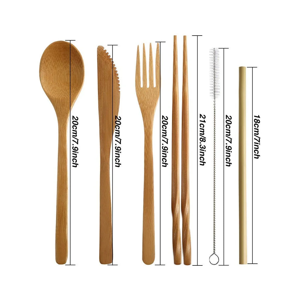 EcoCarry Bamboo Cutlery Set