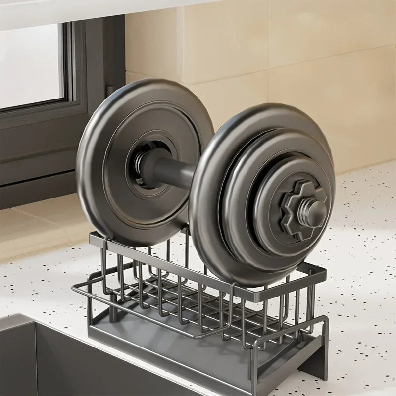 No-Drill Kitchen Sink Organizer & Sponge Caddy