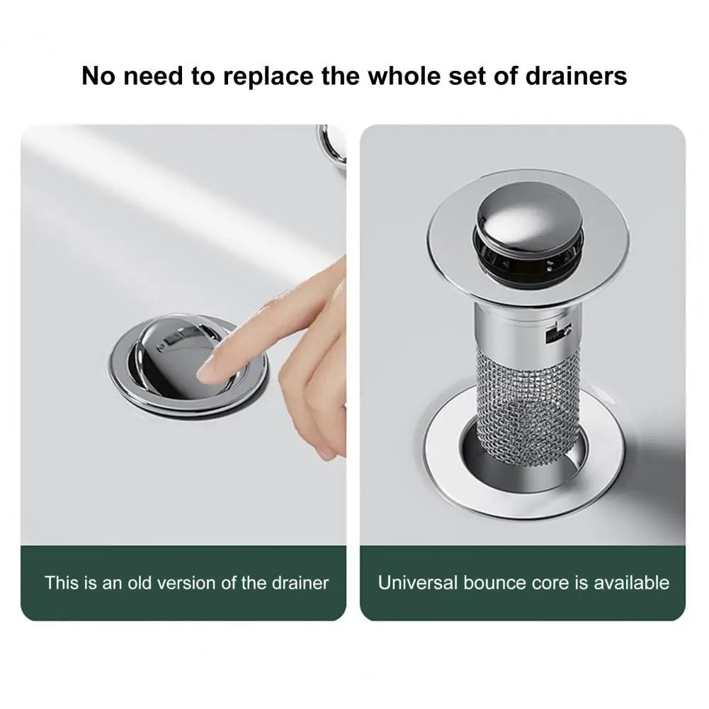 Rustless Stainless Steel Universal No-Clog Drain Stopper