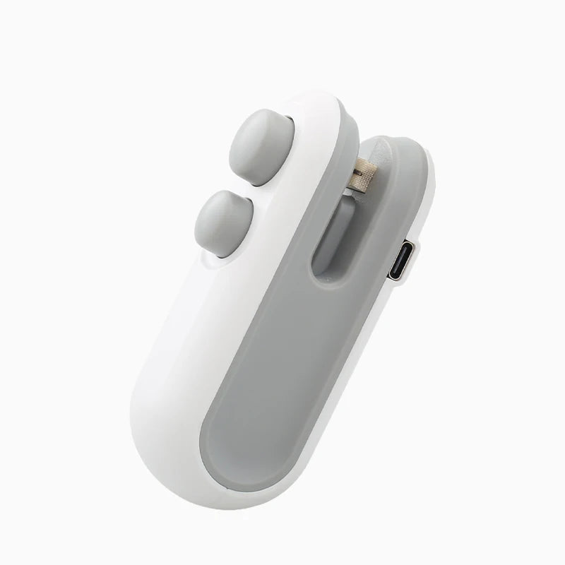 2-in-1 Mini Heat Sealer with Cutter | USB-C Rechargeable Bag Resealer