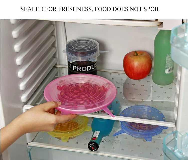 Silicone Stretch Lids – Reusable Universal Food Covers