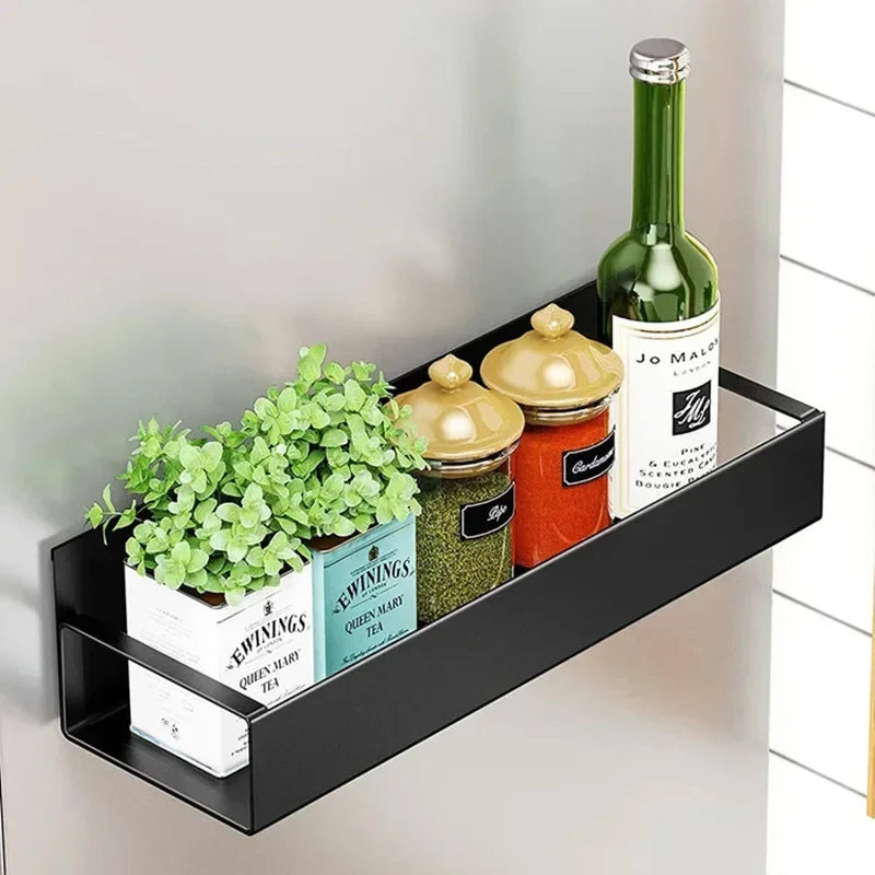 Magnetic Fridge Shelf Organizer — Space-Saving Kitchen Storage Rack