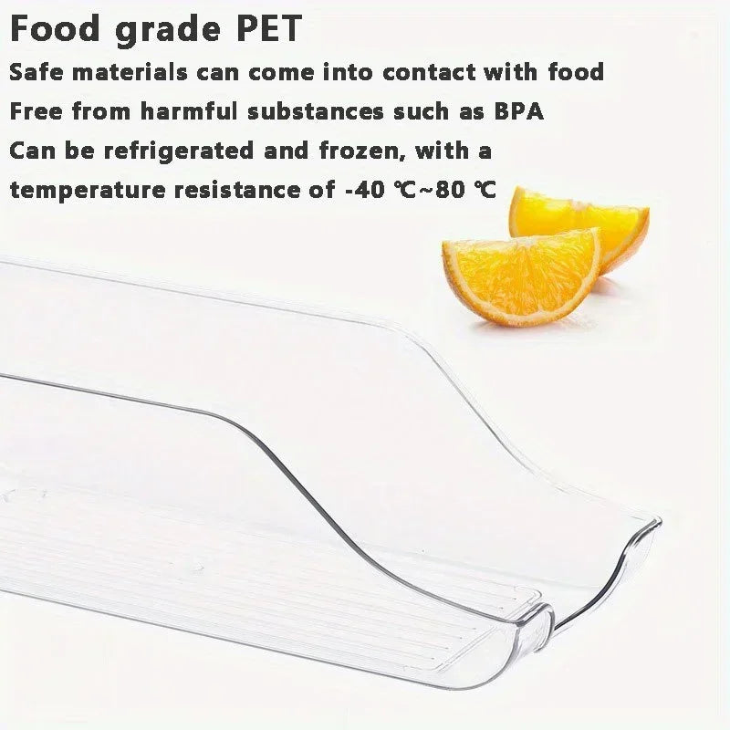 Refrigerator Organizer Bin – Auto Rolling Can Dispenser for Fridge & Pantry